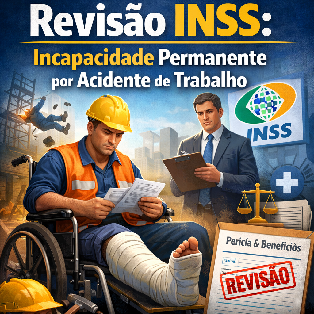 Entenda a revisão do INSS em casos de incapacidade permanente por acidente de trabalho e como garantir seus direitos previdenciários.